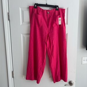 Maeve Fuchsia Cropped Pants